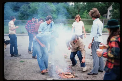NUHOC Spring Banquet 74 Preparing Steaks
