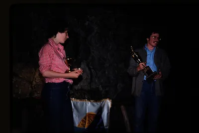 NUHOC Spring Banquet 74 Dave Provost Buck Stenney Hus-skier of the year