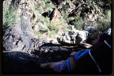 Fall '92 Grand Canyon Ken at Rest Day 1