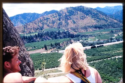 Me (?) and Pam on top of the Peshastin Pinnacles