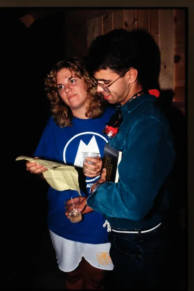Fall 88 Outhouse dedication Molly & Victor